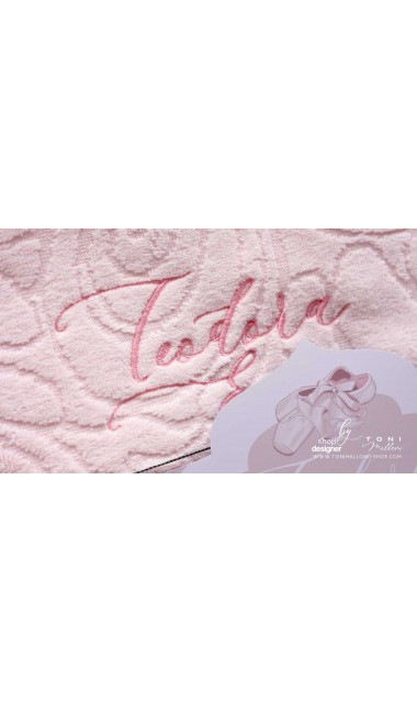 Trusou de botez cu mica balerina tutu tiara eleganta si broderie personalizata 11